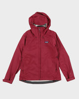 Patagonia Burgundy H2NO Hooded Windbreaker Jacket - S