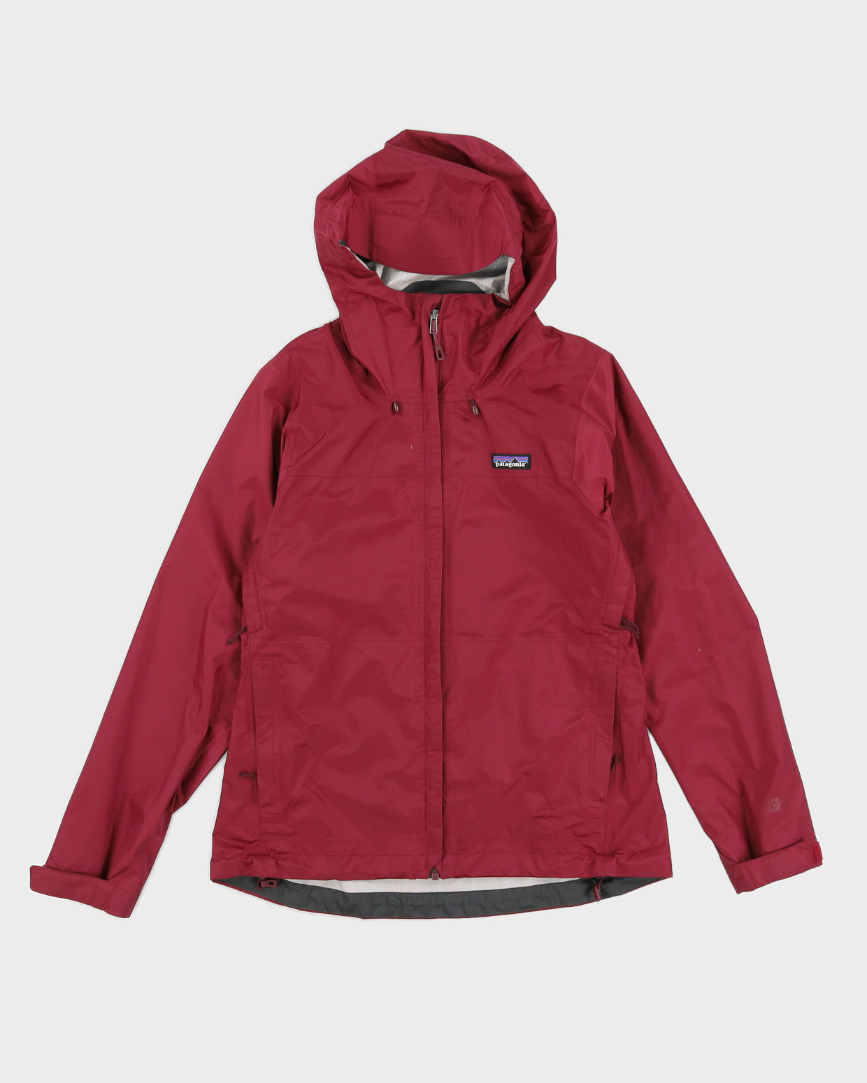 Patagonia Burgundy H2NO Hooded Windbreaker Jacket - S
