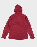 Patagonia Burgundy H2NO Hooded Windbreaker Jacket - S