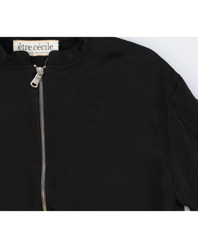 Etre Cecile Black Bomber Jacket - XS