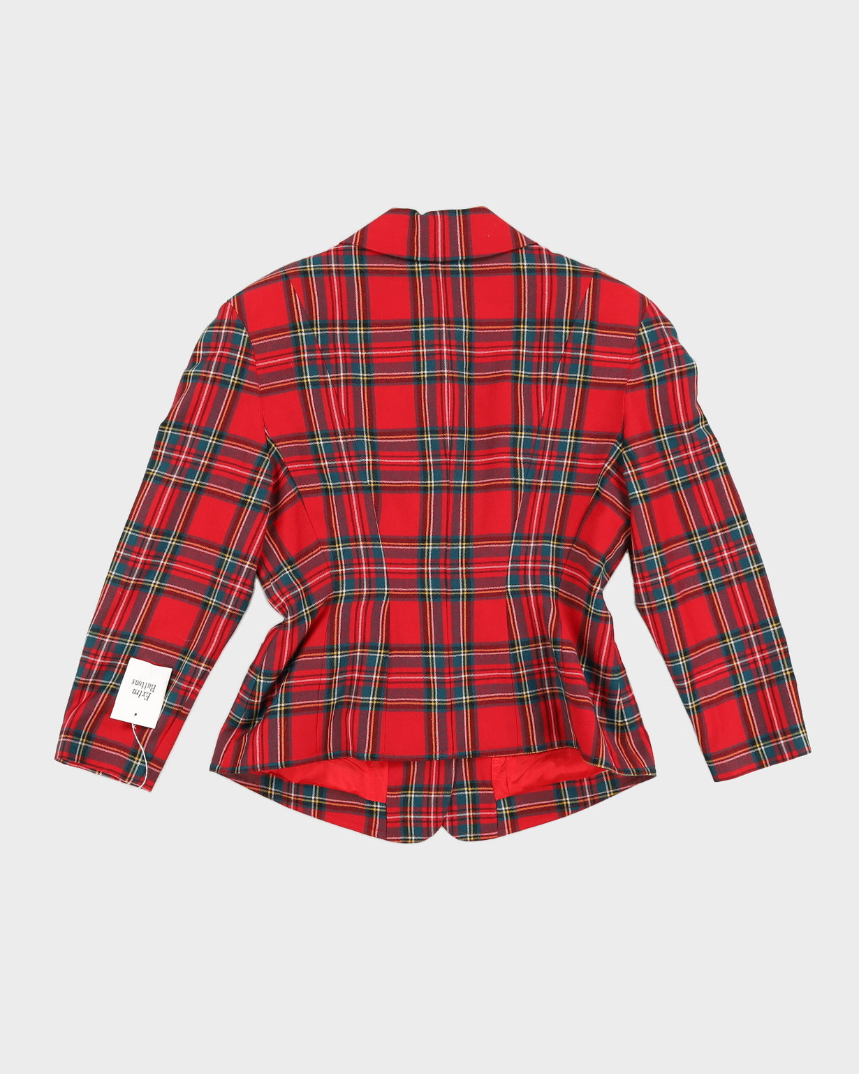 Vintage 80s Apertiv By Werner Tartan Blazer - M/L