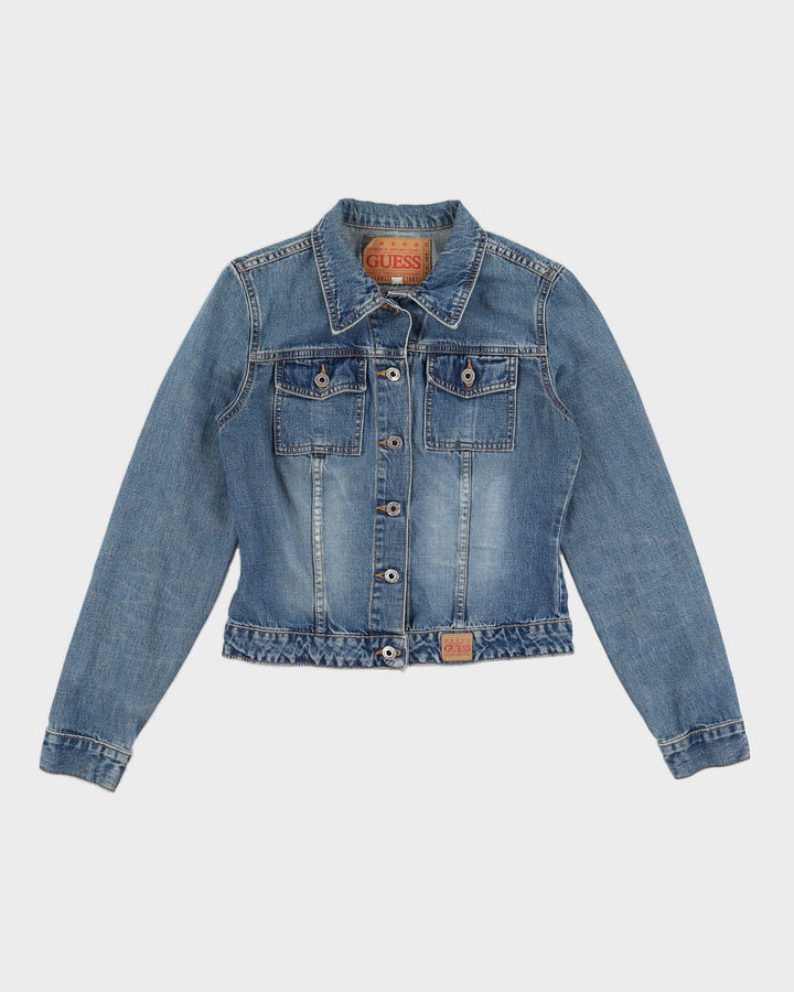 Vintage 90s Guess Denim Fitted Jacket - XS/S