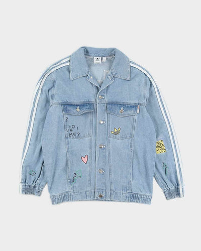 Adidas x Fiorucci Printed Denim Jacket - M