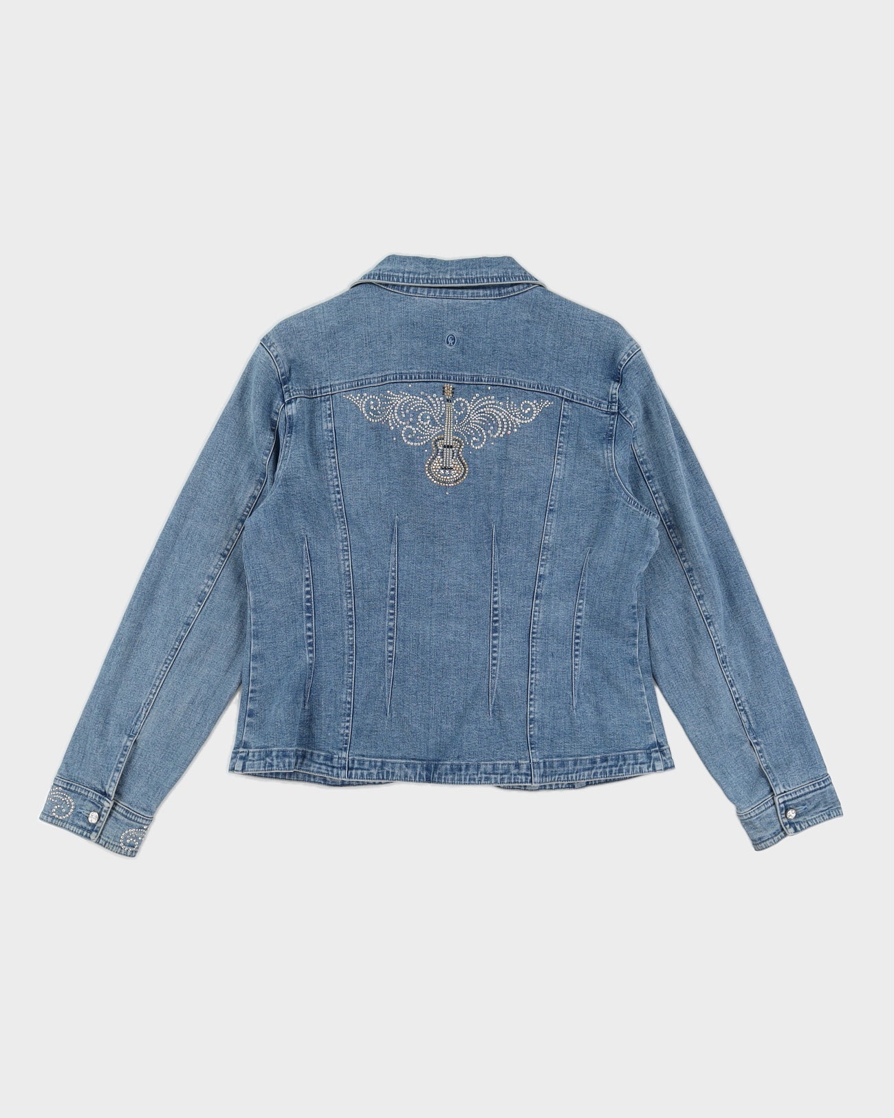 Y2K Bedazzled Denim Jacket - L