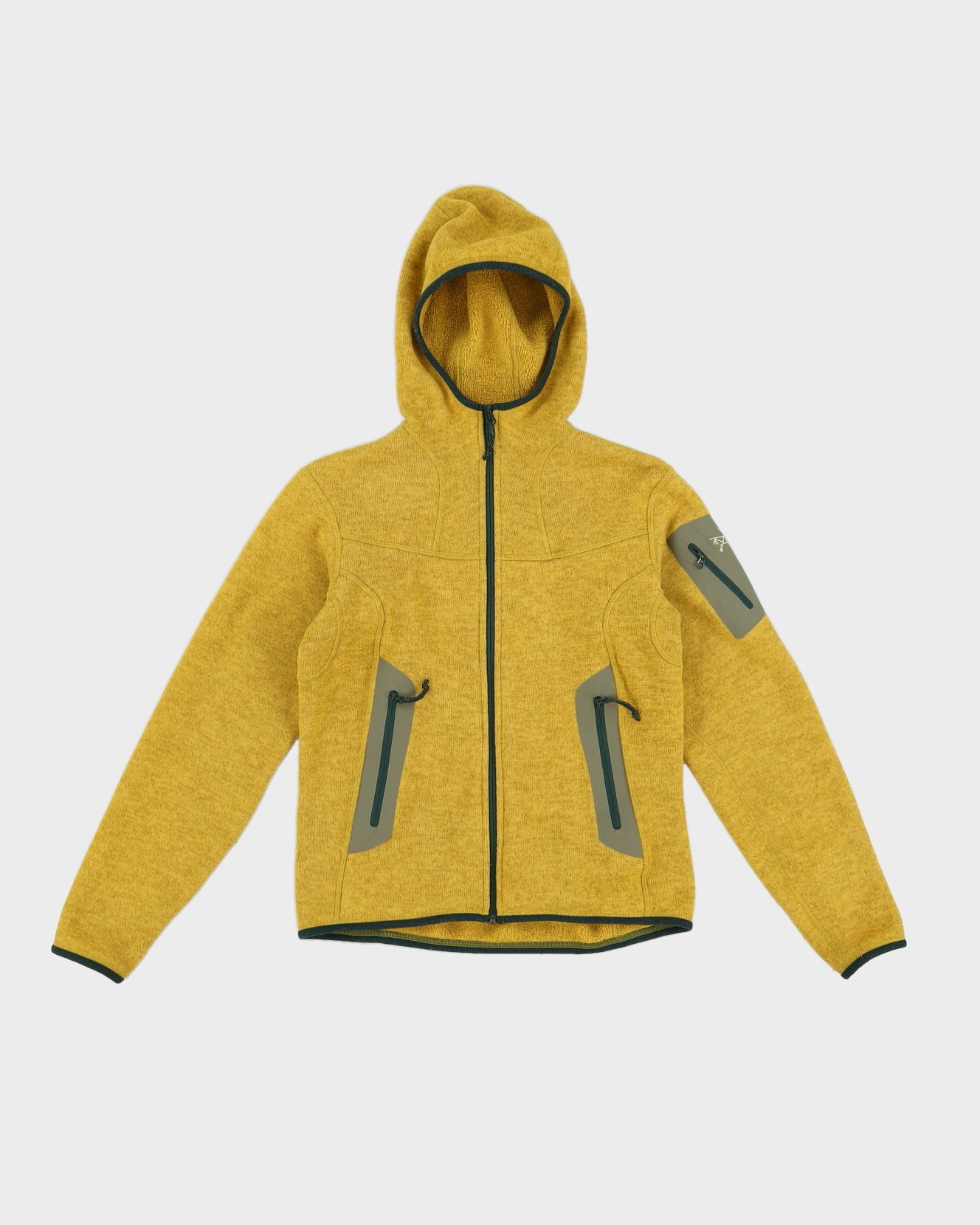 Arc'teryx Women's Yellow Hooded Polar Fleece - S