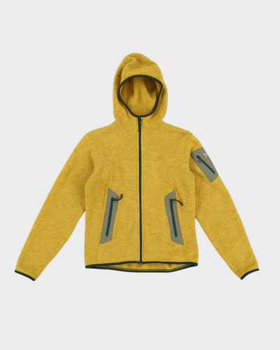 Arc'teryx Women's Yellow Hooded Polar Fleece - S