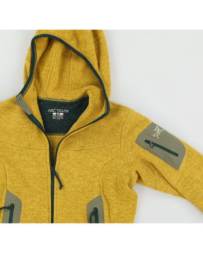 Arc'teryx Women's Yellow Hooded Polar Fleece - S