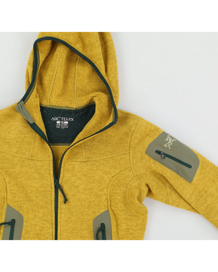 Arc'teryx Women's Yellow Hooded Polar Fleece - S