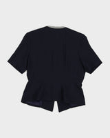 Navy Short Sleeve Jacket - M