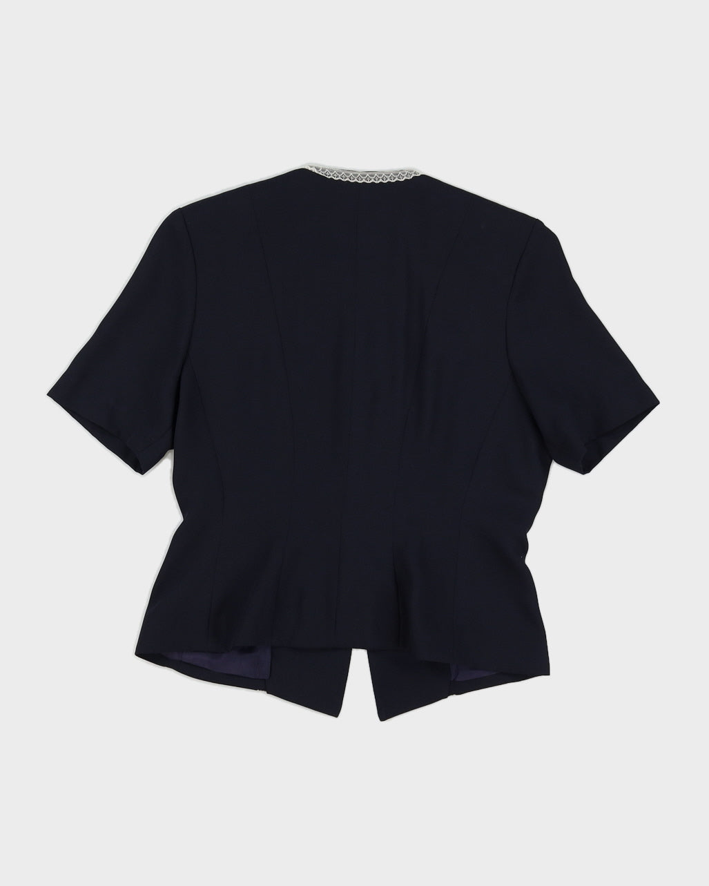 Navy Short Sleeve Jacket - M