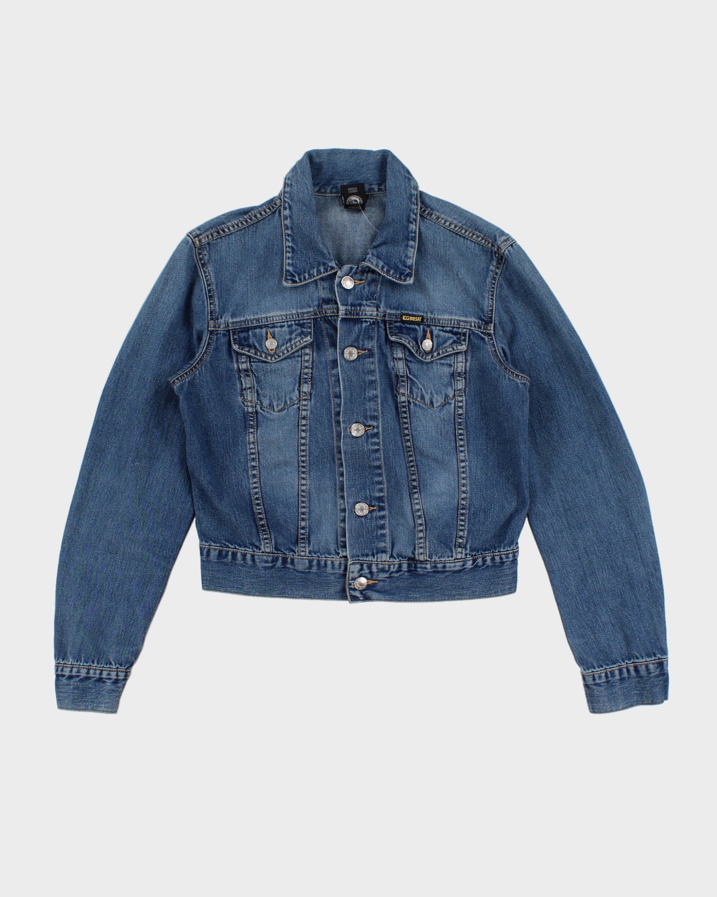 Y2K 00s Diesel Fitted Denim Jacket - S