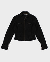 Y2K 00s DKNY Jeans Fitted Black Denim Jacket - XS/S