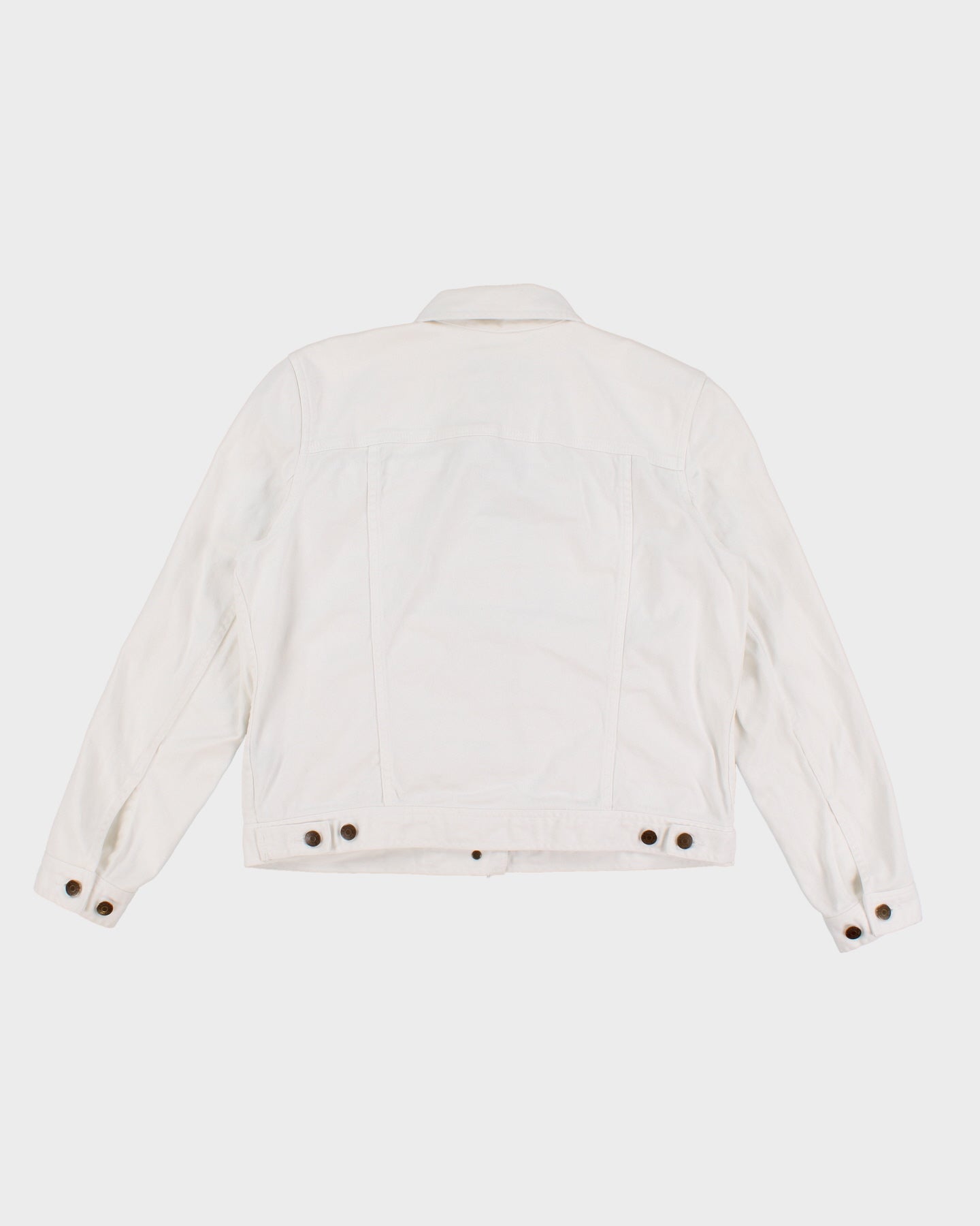 Lauren Jeans Co By Ralph Lauren White Denim Jacket - M/L