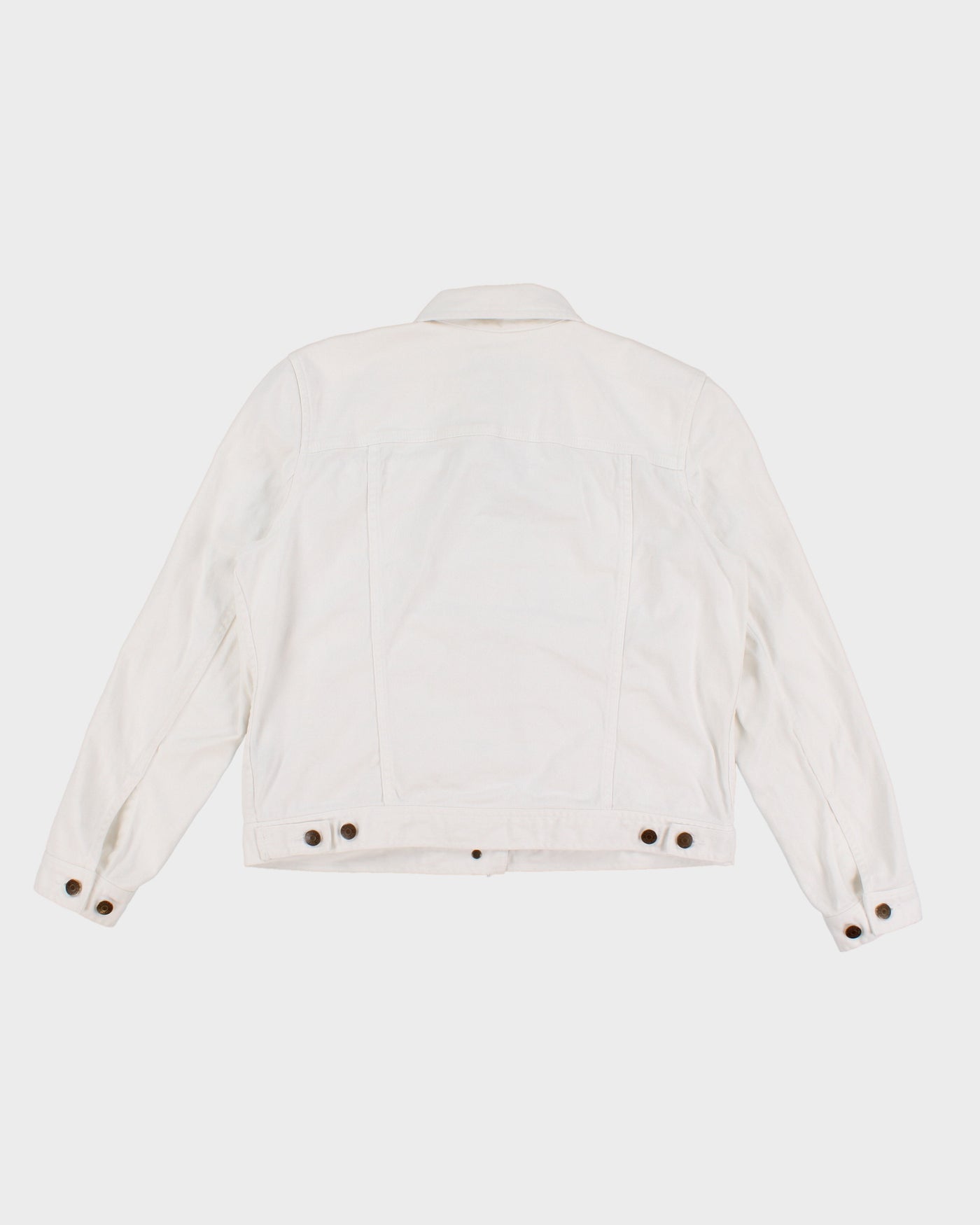 Lauren Jeans Co By Ralph Lauren White Denim Jacket - M/L
