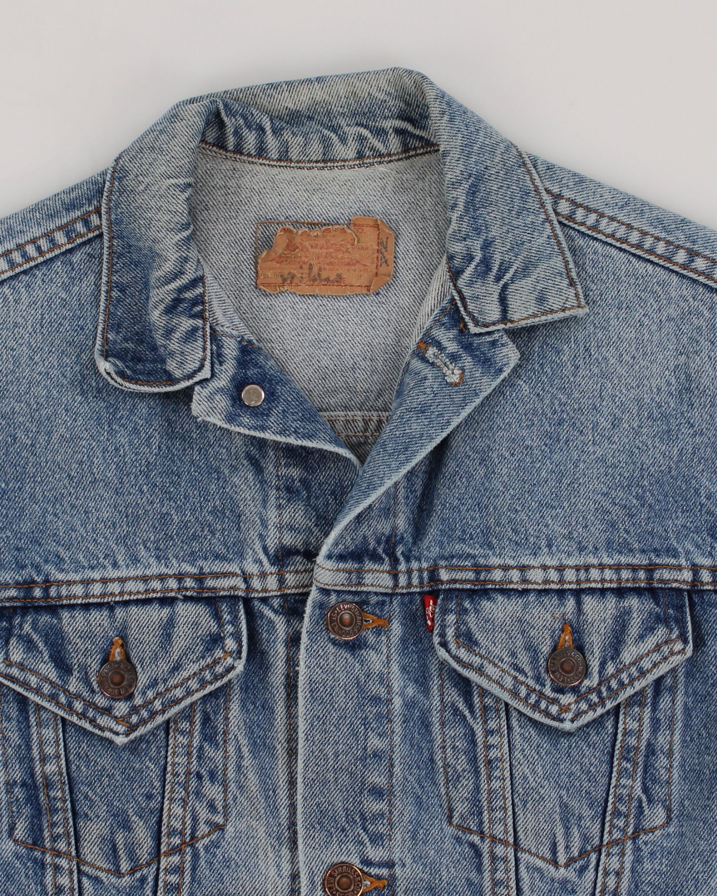 Vintage 80s Levi's Medium Wash Denim Jacket - S