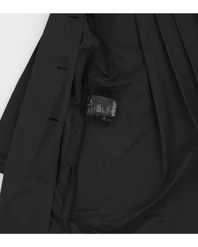 Prada Women's Black Collared Mac Coat - M