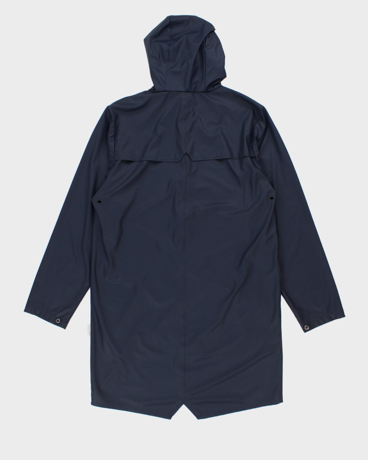Rains Navy Waterproof Hooded Jacket - XS/S