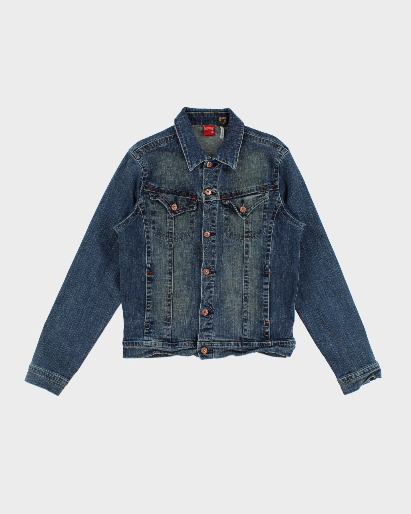 Y2K 00s Buffalo David Bitton Dark Wash Denim Jacket - M