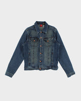 Y2K 00s Buffalo David Bitton Dark Wash Denim Jacket - M