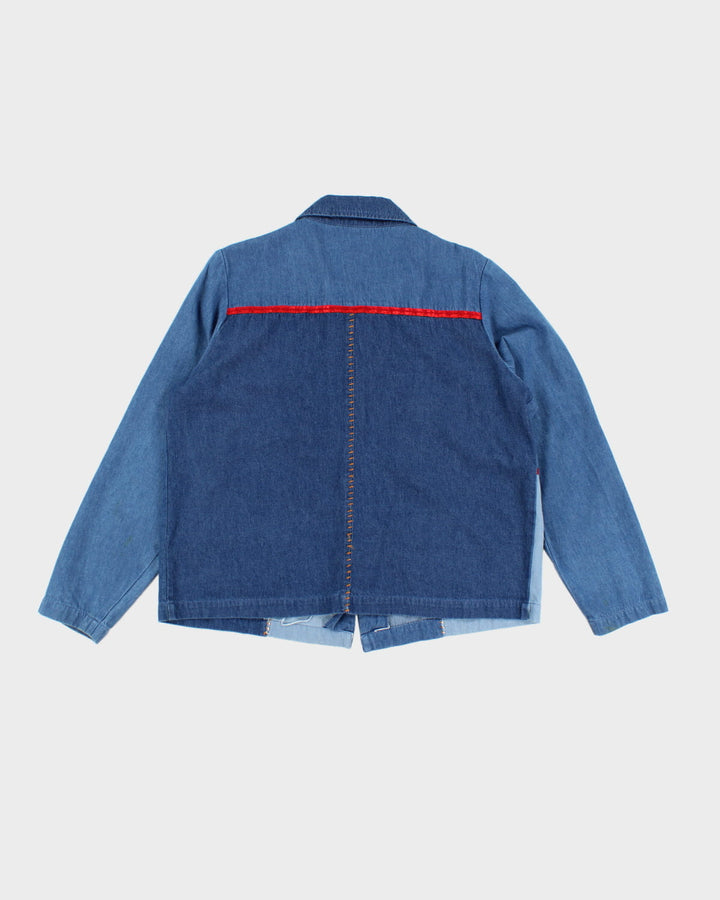 Vintage 90s White Stag Embroidered Denim Jacket - L