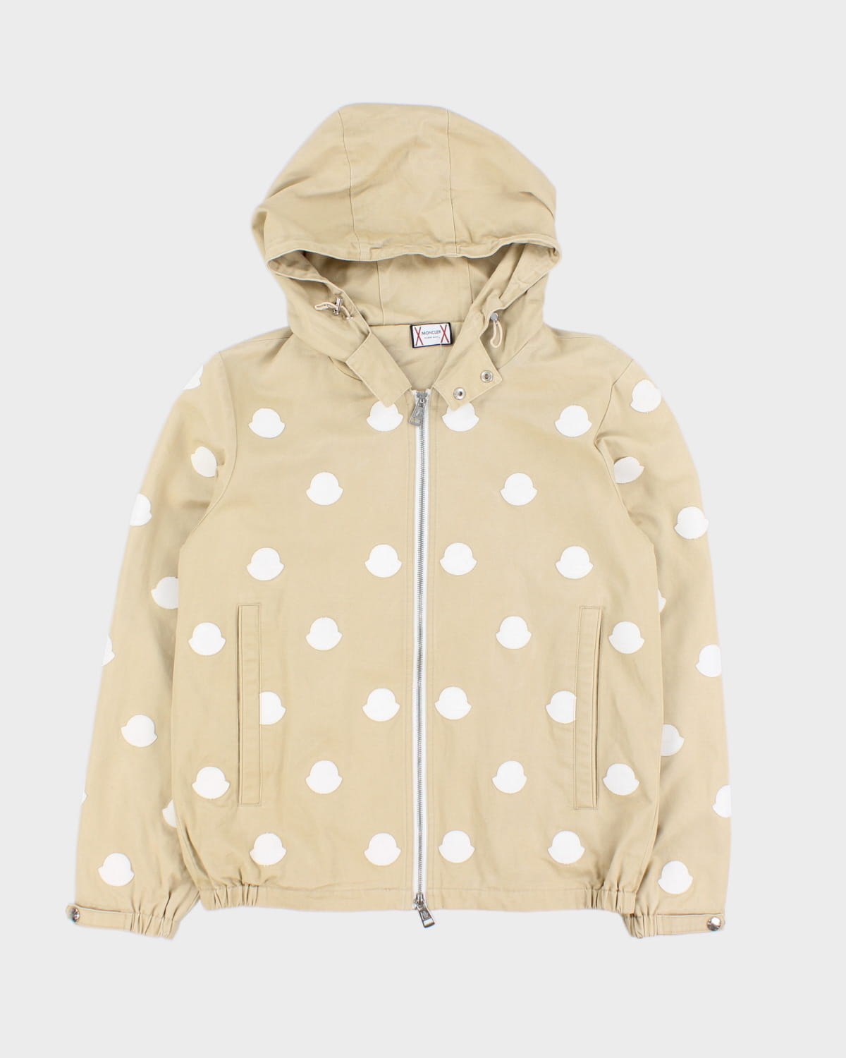 Moncler Beige Hooded Jacket - M