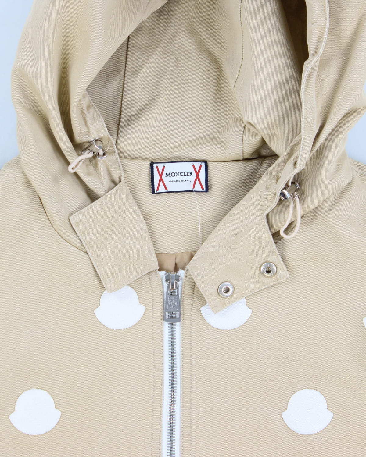 Moncler Beige Hooded Jacket - M