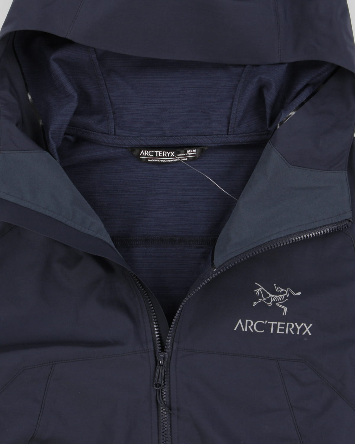 Arc'teryx Navy Hooded Jacket - M