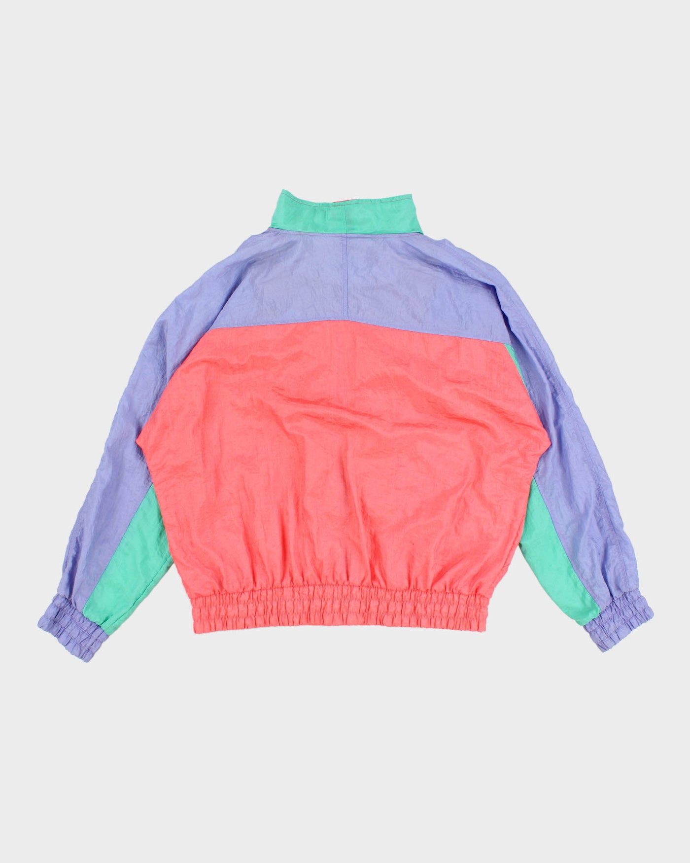 Vintage 80's Pastel Zip up Bomber Jacket - L