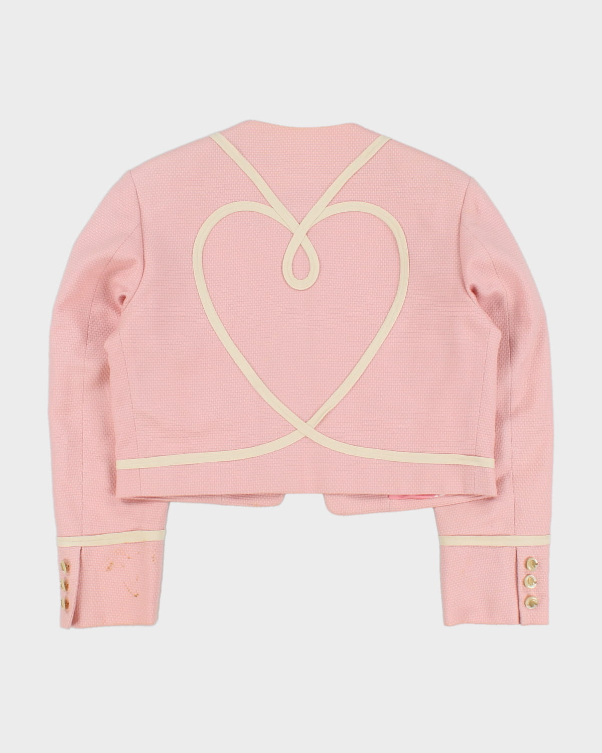 Moschino Cheap And Chic Pink Cropped Blazer - M