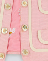 Moschino Cheap And Chic Pink Cropped Blazer - M