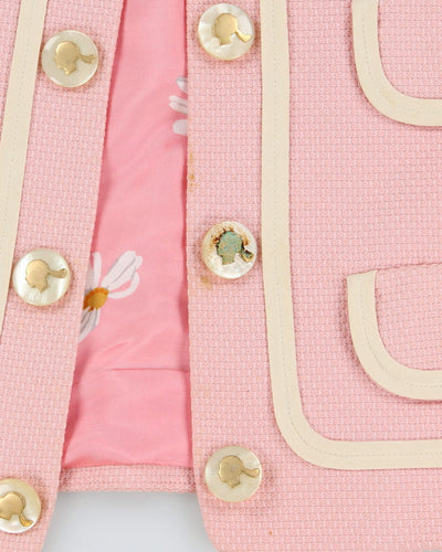 Moschino Cheap And Chic Pink Cropped Blazer - M