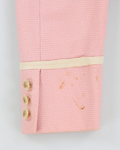 Moschino Cheap And Chic Pink Cropped Blazer - M