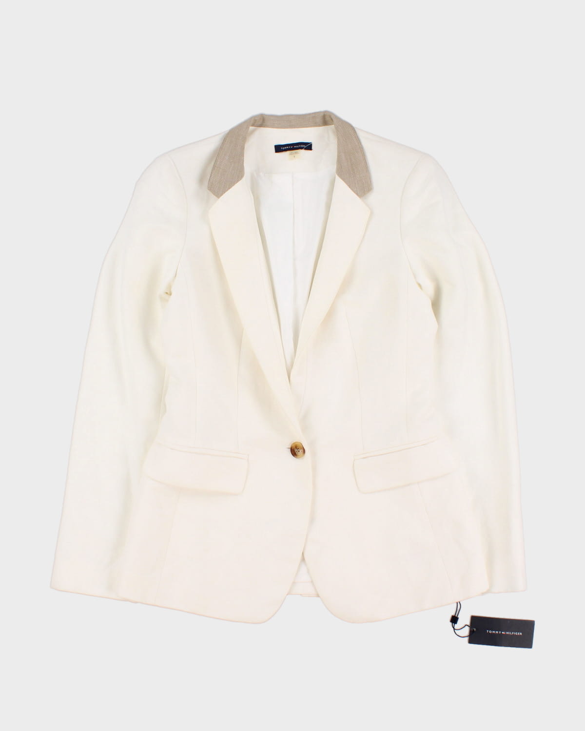 Y2K 00s Tommy Hilfiger White Blazer - XS