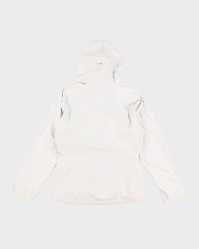Patagonia White Hooded Rain Jacket - S