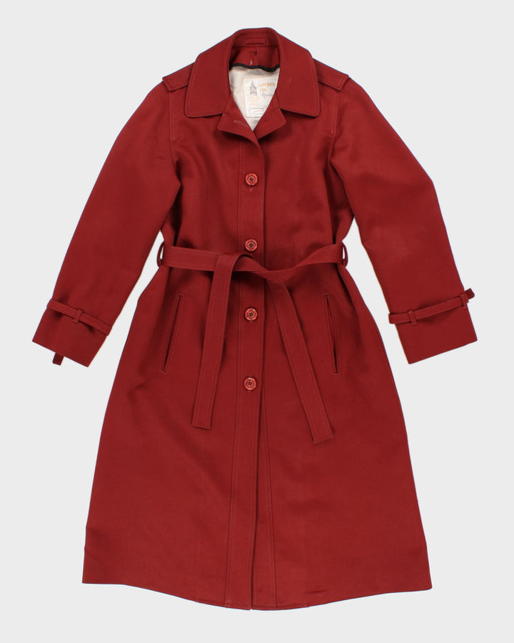 Vintage 70s London Fog Red Women's Coat - S
