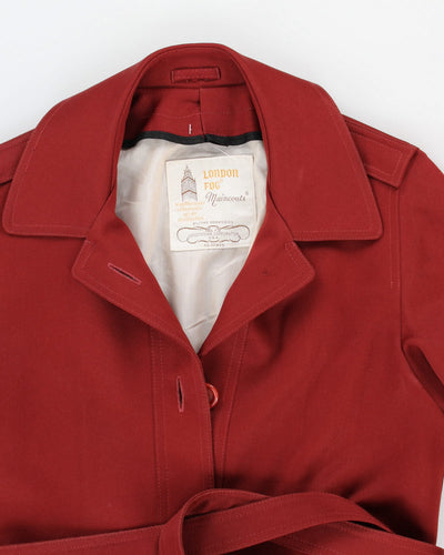 Vintage 70s London Fog Red Women's Coat - S