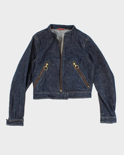 2000's Distressed Prada Denim Jacket - S