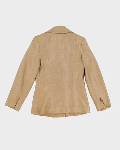 Vintage 90s Aquascutum Gold Blazer - S