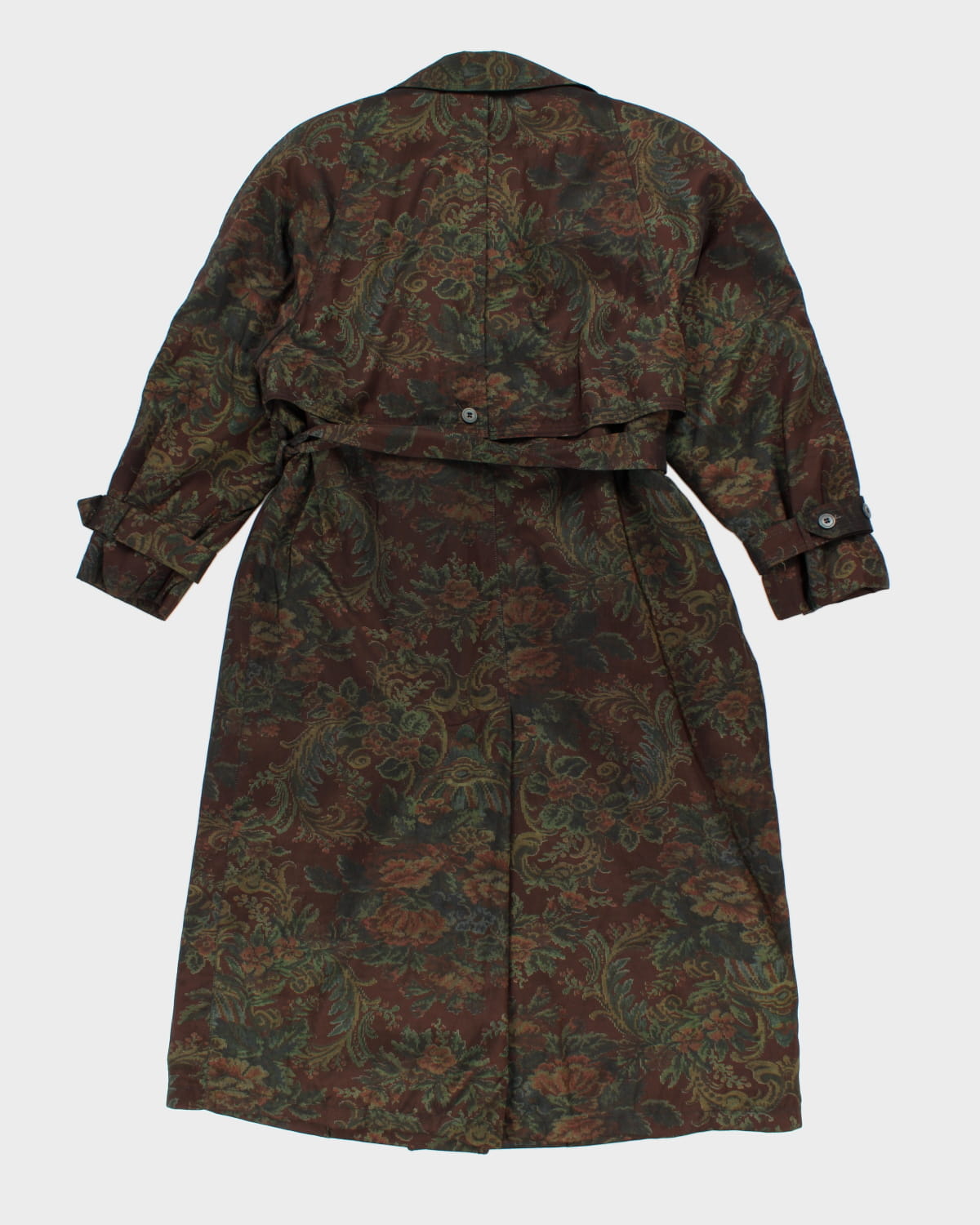 Floral Chic London Fog Rain Coat - M