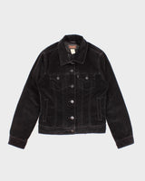 Black Velour Levi's Jacket - S