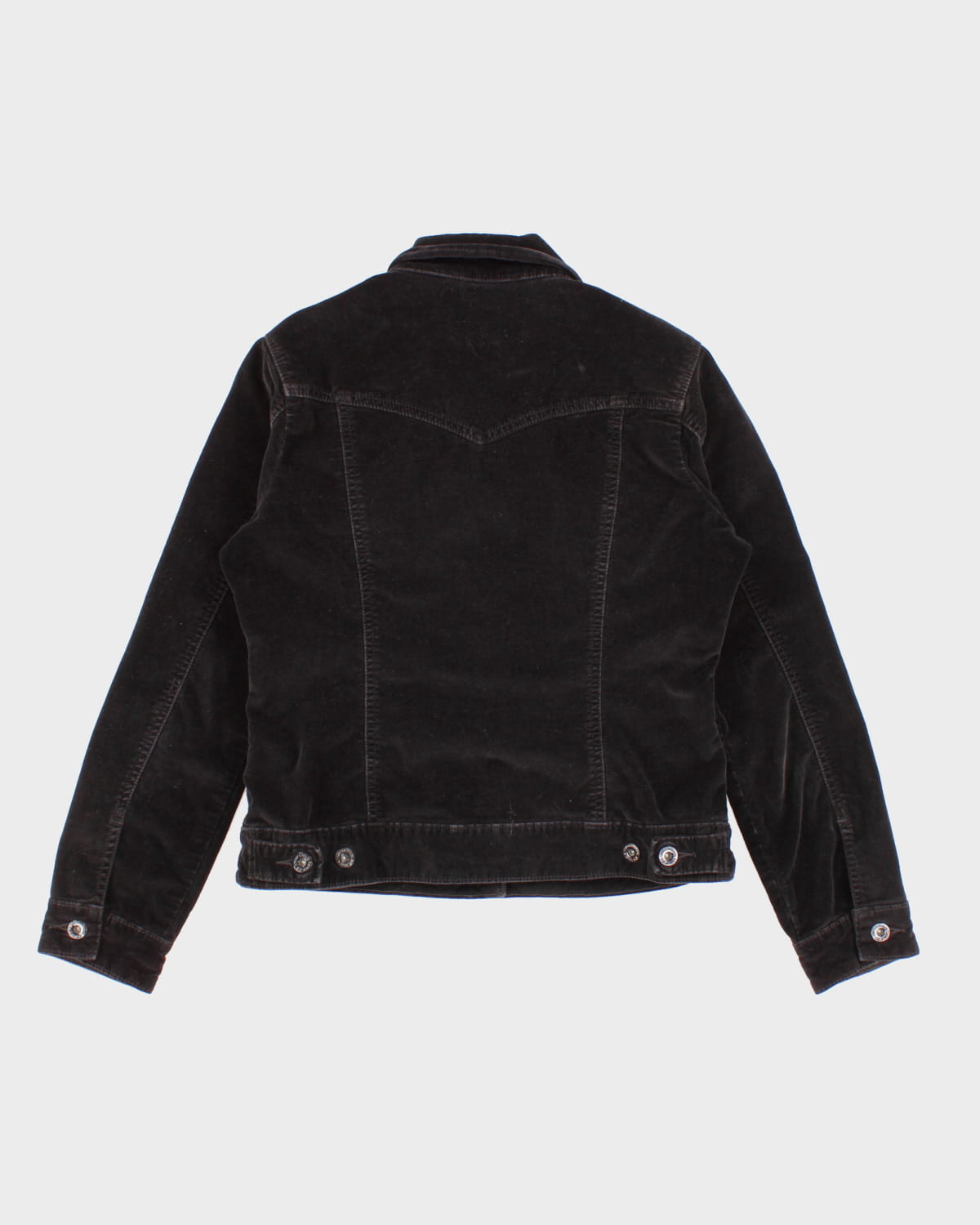 Black Velour Levi's Jacket - S