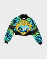 Versace x H&amp;M Cropped Bomber Jacket - S