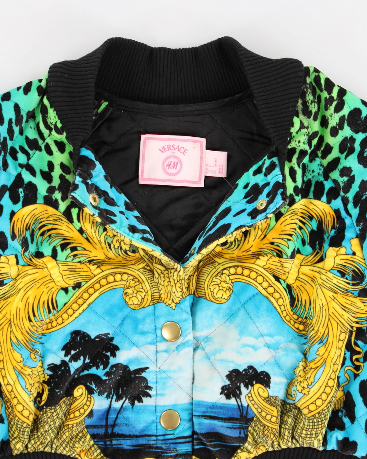 Versace x H&M Cropped Bomber Jacket - S