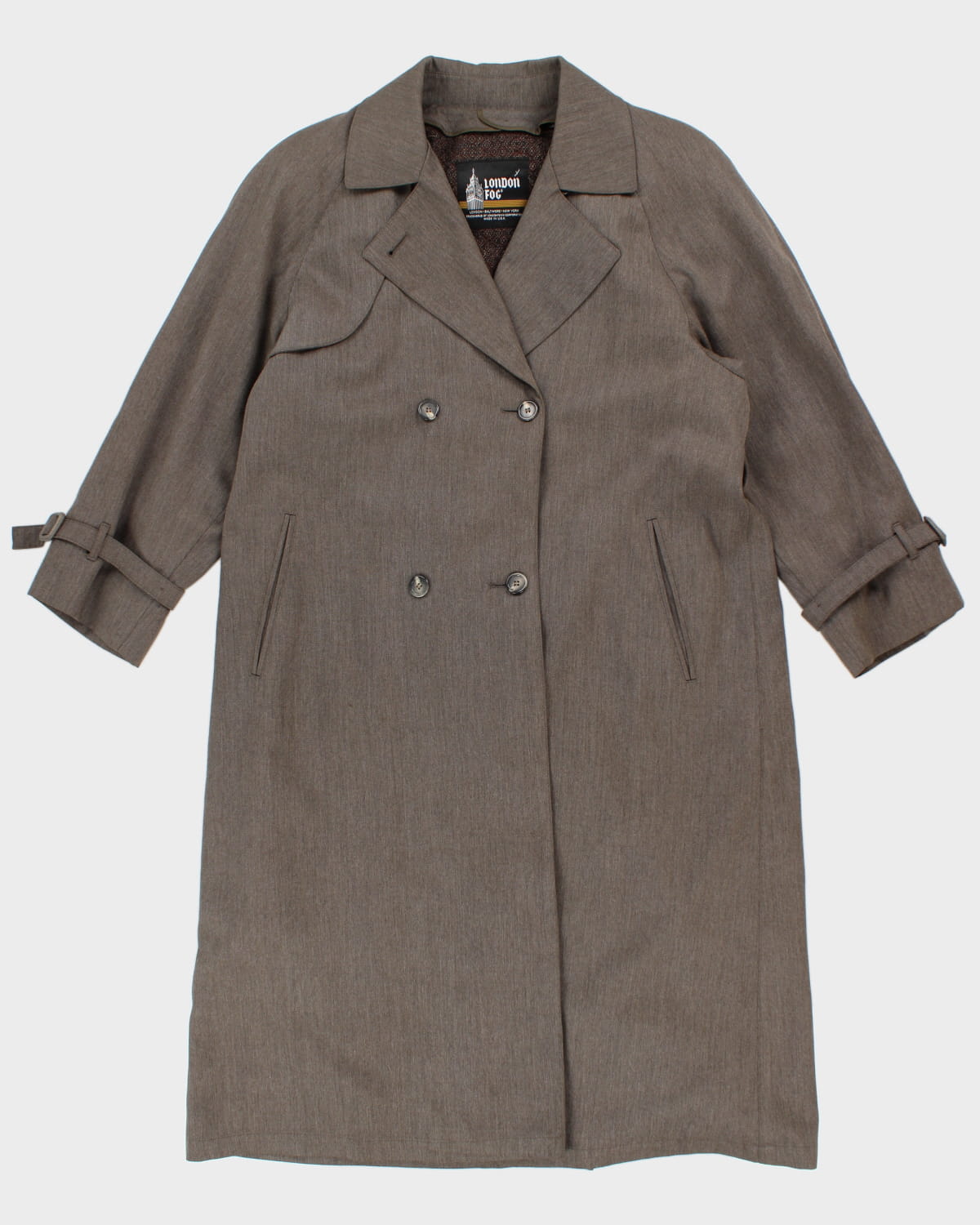 London Fog Thick Trench Coat - L