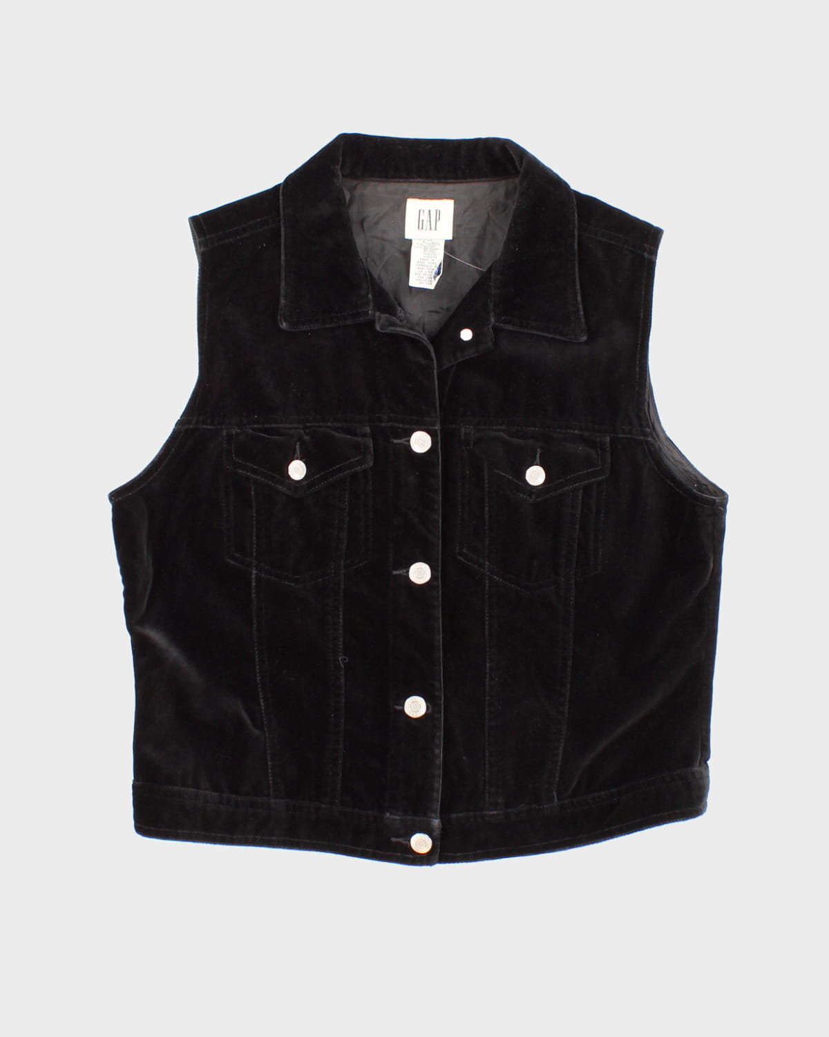 Vintage 90s Gap Velvet Waistcoat - L
