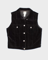 Vintage 90s Gap Velvet Waistcoat - L