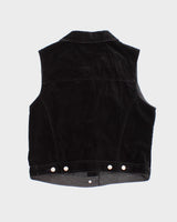 Vintage 90s Gap Velvet Waistcoat - L