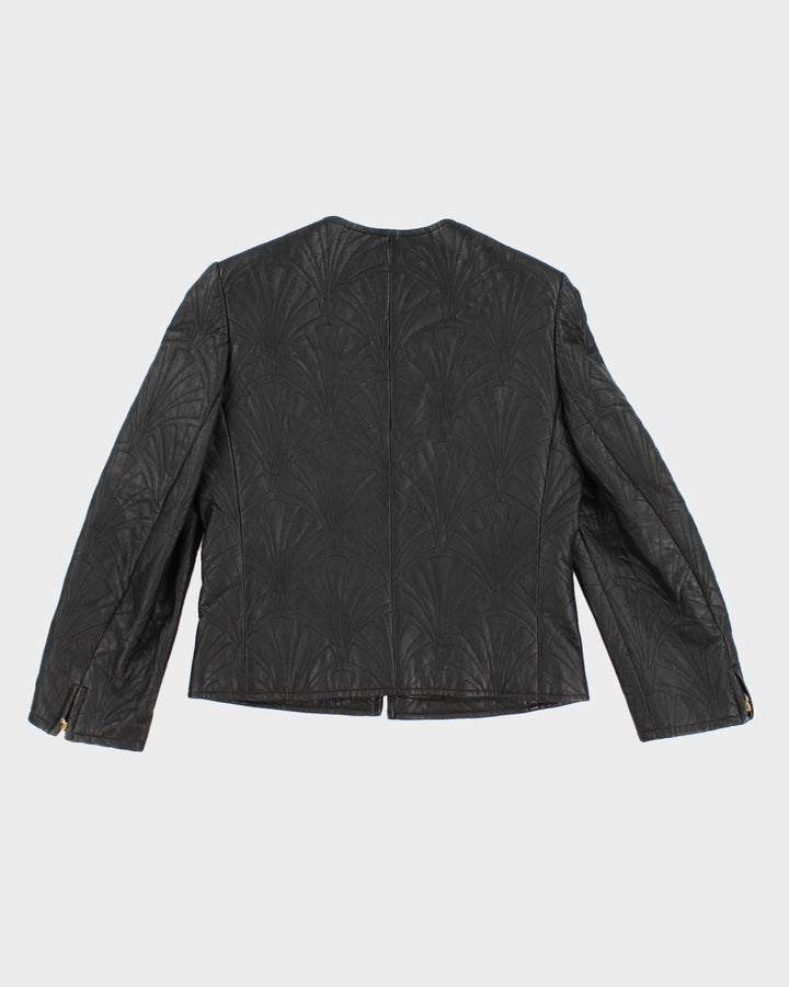 Vintage Bally Patterned Leather Jacket - S