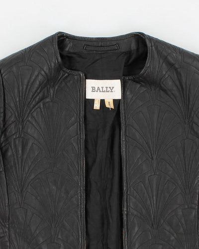 Vintage Bally Patterned Leather Jacket - S