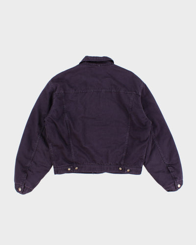 Vintage Purple Versace Quilted Denim Jacket - M